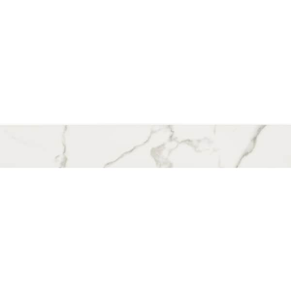 Kaya Calcatta Venato 3in X 24in Polished Bullnose Wall Tile, 10PK